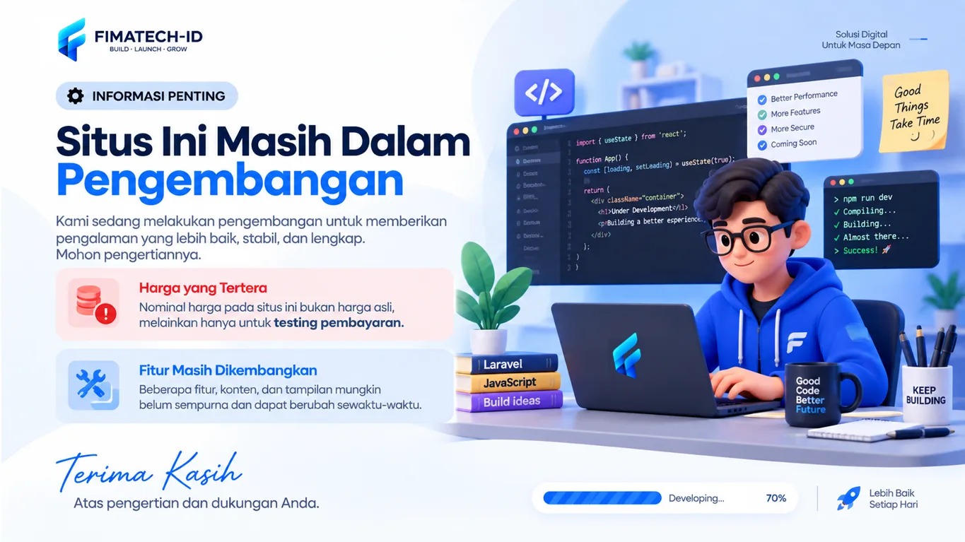 Popup Perbaikan & Pengembangan 2