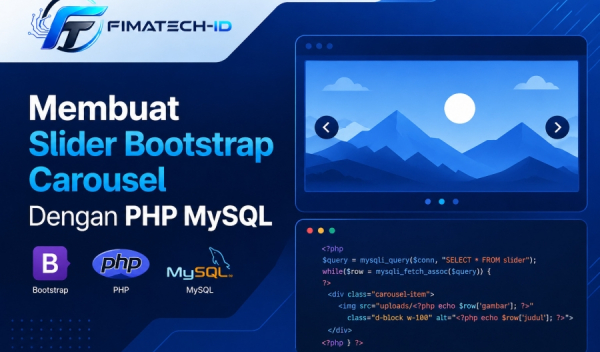 Membuat Slider Boootstrap Carousel Dengan PHP MySQL